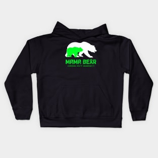 Mama Bear Cerebral Palsy Awareness Kids Hoodie